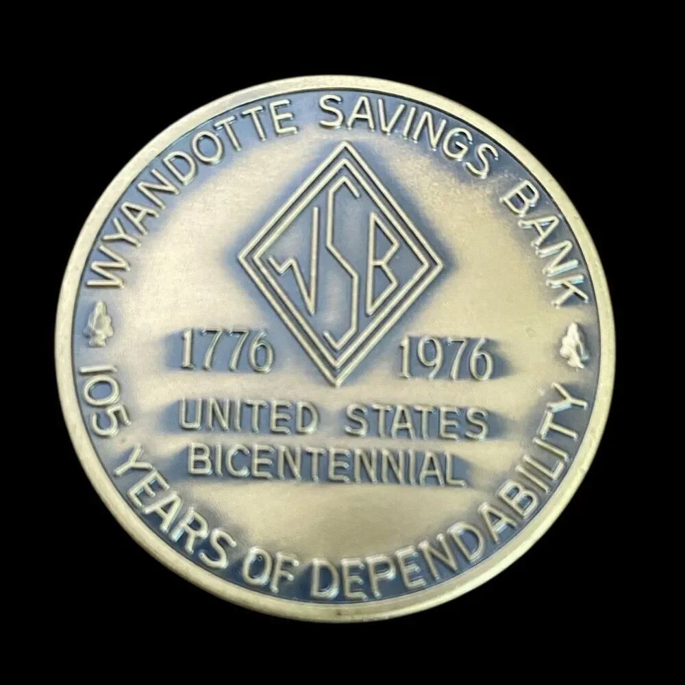 Wyandotte Savings Bank Token Bicentennial Native American Heritage Coin